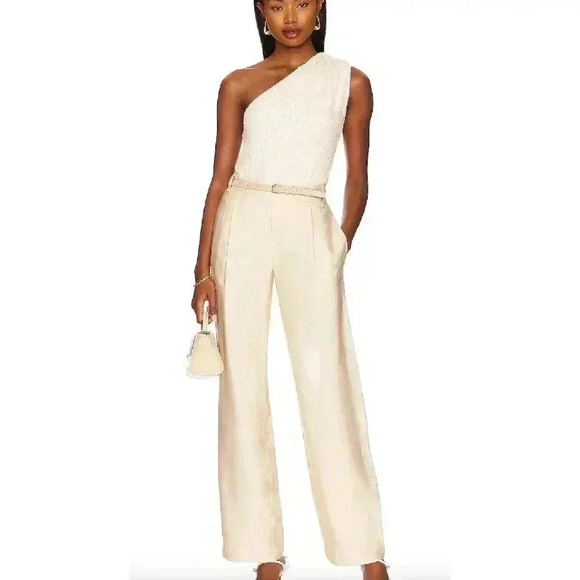 Generation Love Womens Tina Sequin Top SMALL in Shell One Shoulder Revolve Party - Picture 3 of 12